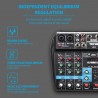 Audio Mixer 4-Channel Sound Mixing Console Supports Bluetooth