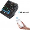 Audio Mixer 4-Channel Sound Mixing Console Supports Bluetooth