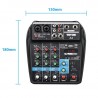 Audio Mixer 4-Channel Sound Mixing Console Supports Bluetooth