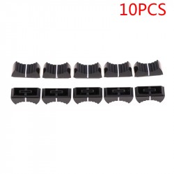 10 PCS Fader Slider Knob Ribbed Mixer Desk Switch Cap