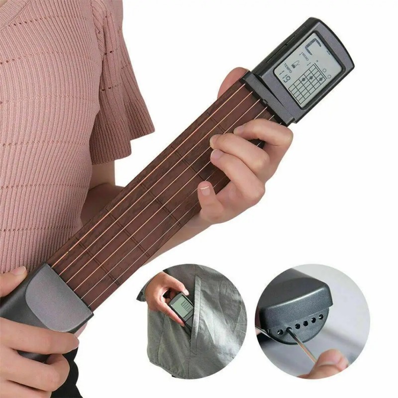 Portable Pocket Guitar 6-Tone Chord Trainer