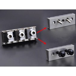 Guitar Bridge 6 Strings Titanium Alloy Tremolo System with Stainless Steel Block