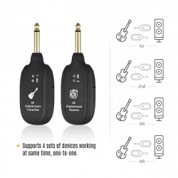 4 Channel Wireless Transceiver System for Electric Guitar Bass Violin