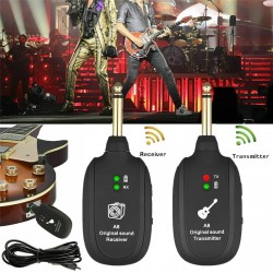 4 Channel Wireless Transceiver System for Electric Guitar Bass Violin